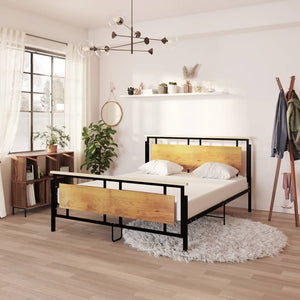 vidaXL Metal Bed Frame 160x200 cm