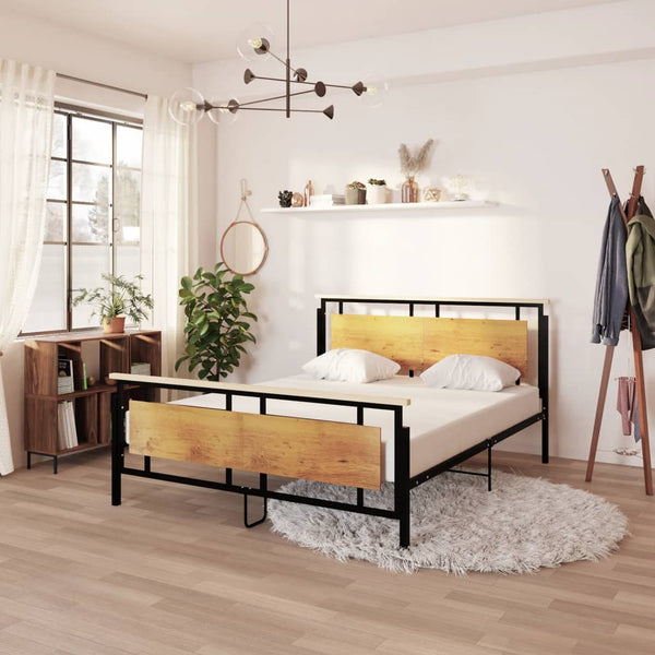 vidaXL Metal Bed Frame 160x200 cm