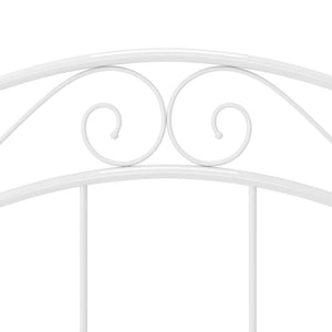 vidaXL Bed White Metal 100x200 cm