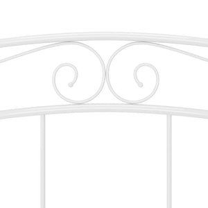 vidaXL Bed White Metal 160x200 cm