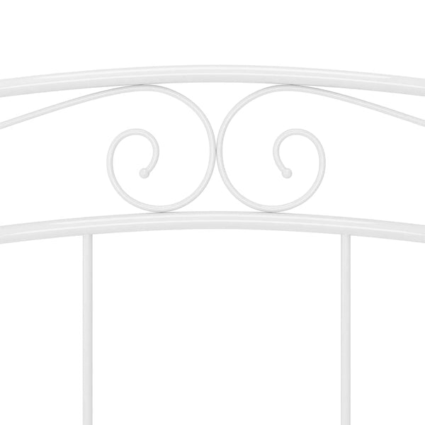 vidaXL Bed White Metal 160x200 cm
