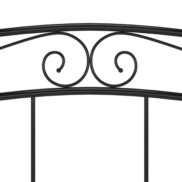vidaXL Bed Black Metal 200x200 cm