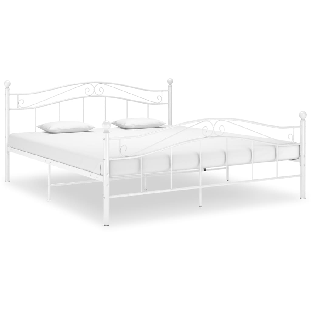 vidaXL Bed White Metal 200x200 cm