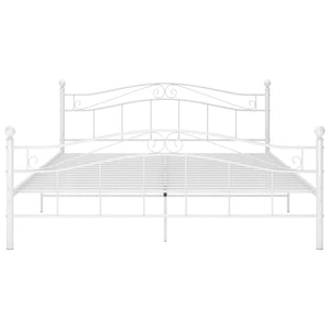 vidaXL Bed White Metal 200x200 cm