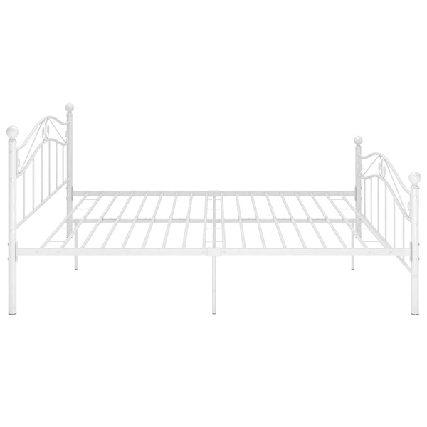 vidaXL Bed White Metal 200x200 cm