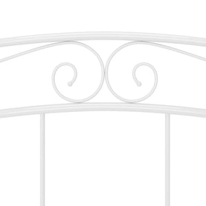 vidaXL Bed White Metal 200x200 cm