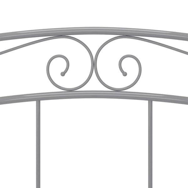 vidaXL Bed Grey Metal 200x200 cm