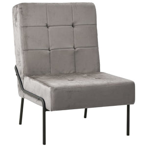vidaXL Relax Armchair 65x79x87 cm Light Grey Velvet