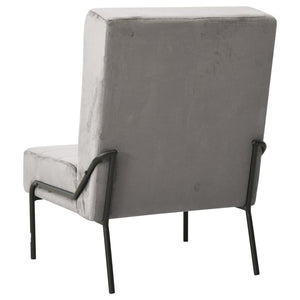 vidaXL Relax Armchair 65x79x87 cm Light Grey Velvet