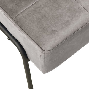 vidaXL Relax Armchair 65x79x87 cm Light Grey Velvet