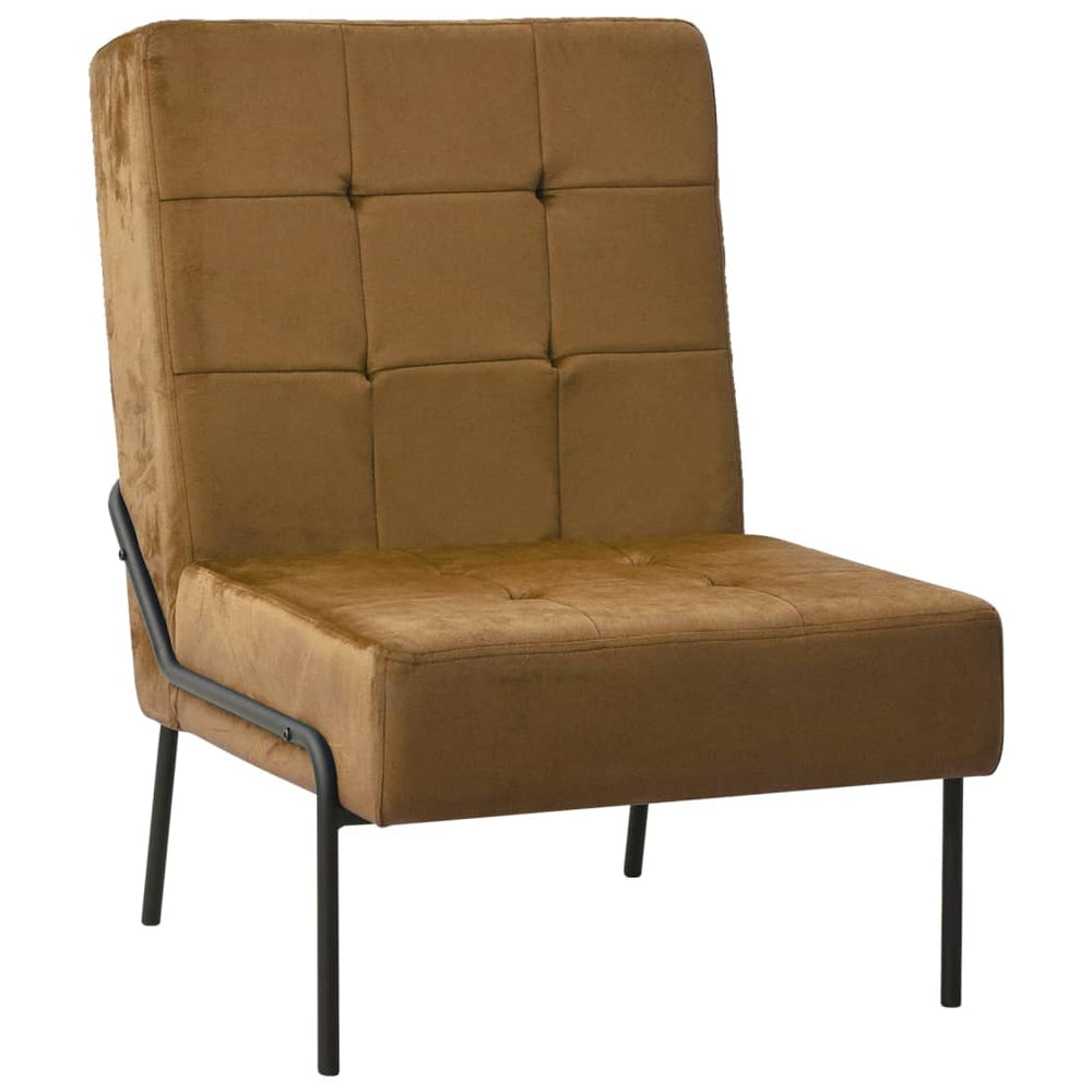 vidaXL Relax Armchair 65x79x87 cm Brown Velvet