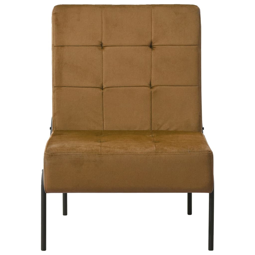 vidaXL Relax Armchair 65x79x87 cm Brown Velvet