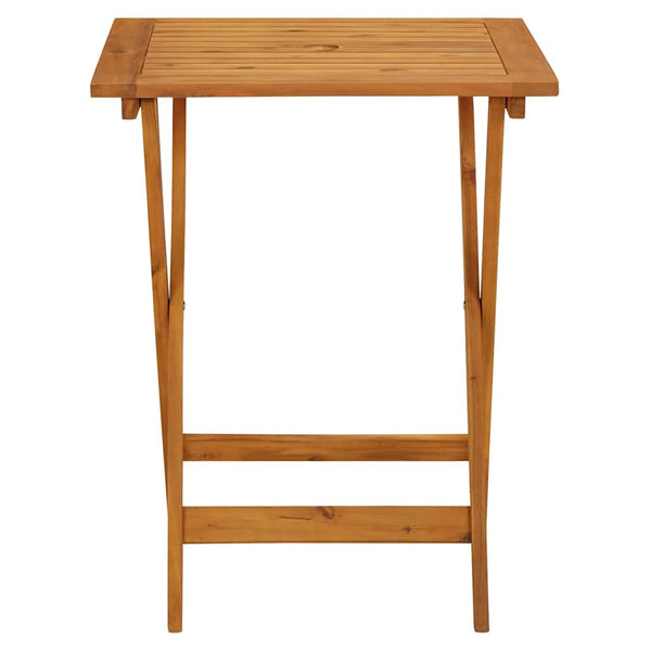 vidaXL Folding Garden Table 60x60x75 cm Solid Acacia Wood