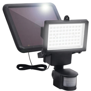 vidaXL Solar LED Garden Spotlight with Motion Sensor Black