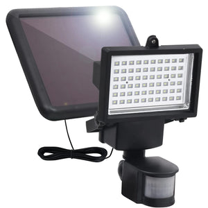 vidaXL Solar LED Garden Spotlight with Motion Sensor Black