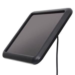vidaXL Solar LED Garden Spotlight with Motion Sensor Black
