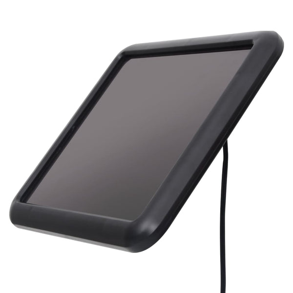 vidaXL Solar LED Garden Spotlight with Motion Sensor Black