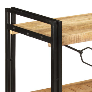 Massivholz Bücherregal Mango 140 cm