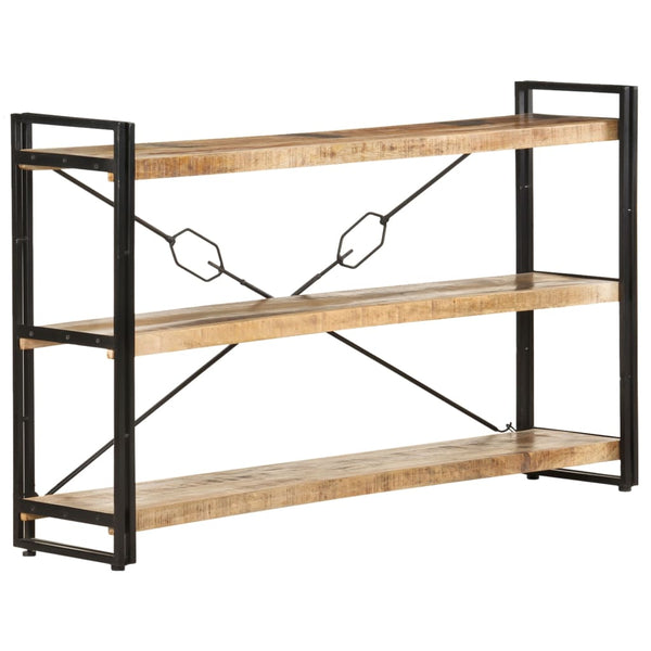 Massivholz Bücherregal Mango 140 cm