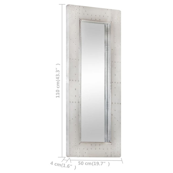 vidaXL Aviator Mirror 110x50 cm Metal