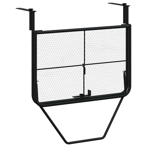 vidaXL Balcony Table Black 60x40 cm Steel