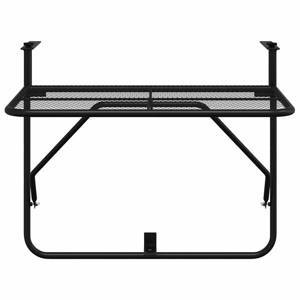vidaXL Balcony Table Black 60x40 cm Steel