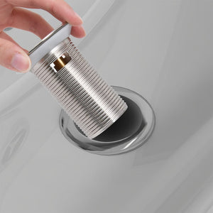 vidaXL Drain with Overflow Chrome 6.4x6.4x9.1 cm