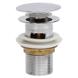 vidaXL Drain with Overflow Chrome 6.4x6.4x9.1 cm