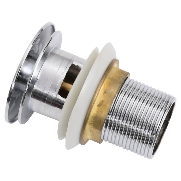 vidaXL Drain with Overflow Chrome 6.4x6.4x9.1 cm