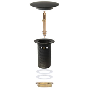 vidaXL Drain Set with Overflow Grey 6.4x6.4x9.1 cm
