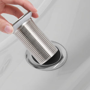 vidaXL Drain Assembly without Overflow Chrome 6.4x6.4x9.1 cm