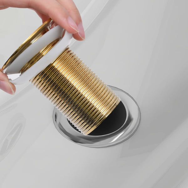 vidaXL Drain Waste without Overflow Golden 6.4x6.4x9.1 cm