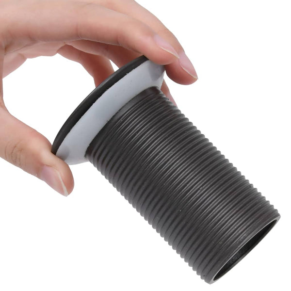 vidaXL Waste Kit without Overflow Gray 6.4x6.4x9.1 cm