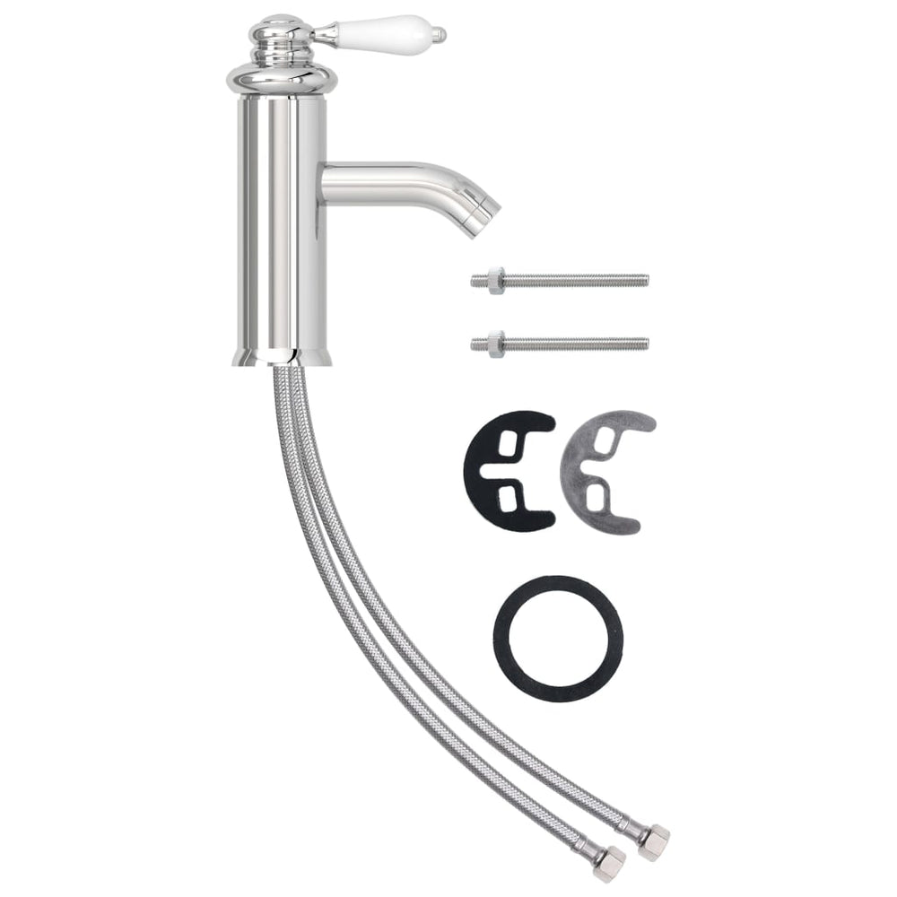 vidaXL Basin Faucet Chrome 130x180 mm