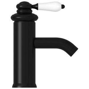vidaXL Basin Mixer Tap Black 130x180 mm