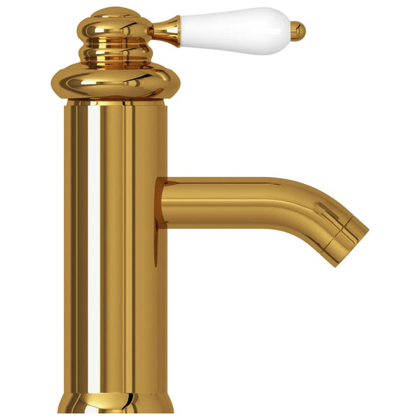 vidaXL Basin Mixer Golden 130x180 mm