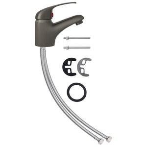 vidaXL Mixer Tap Grey 13x10 cm
