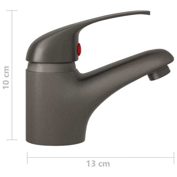 vidaXL Mixer Tap Grey 13x10 cm