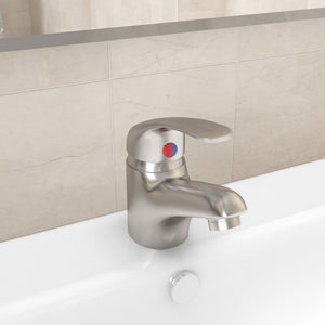 vidaXL Mixer Tap Silver 13x10 cm