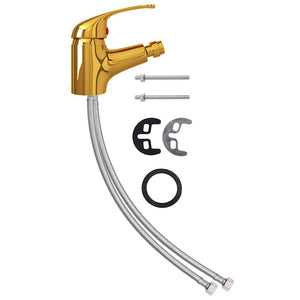 vidaXL Bathroom Bidet Faucet Golden 13x12 cm