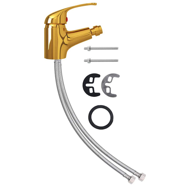 vidaXL Bathroom Bidet Faucet Golden 13x12 cm