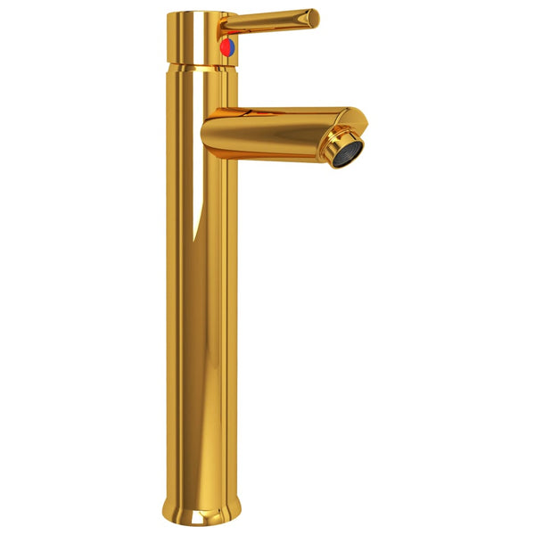 vidaXL Bathroom Faucet Golden 12x30 cm