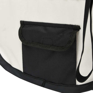 vidaXL Foldable Puppy Playpen with Carry Bag Black 90x90x58 cm