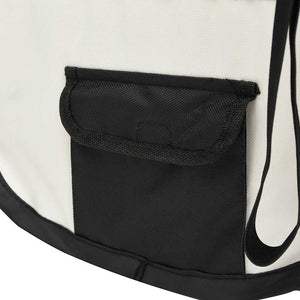 vidaXL Foldable Puppy Playpen with Carry Bag Black 125x125x61 cm