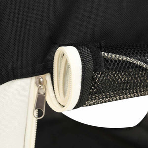 vidaXL Foldable Puppy Playpen with Carry Bag Black 125x125x61 cm