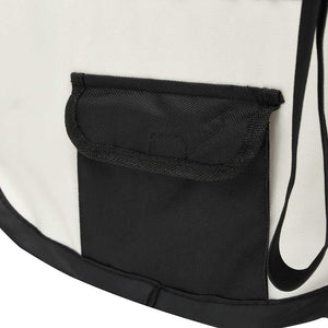vidaXL Foldable Puppy Playpen with Carry Bag Black 145x145x61 cm