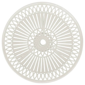 vidaXL Garden Table White 62x62x65 cm Cast Aluminum