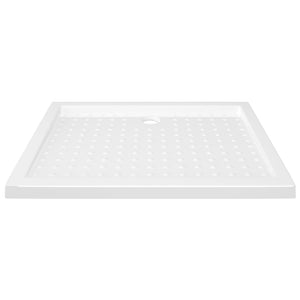 vidaXL Shower Tray Anti-Slip White 90x70x4 cm ABS