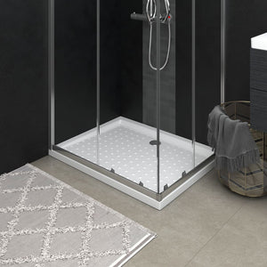 vidaXL Shower Tray Anti-Slip White 90x70x4 cm ABS