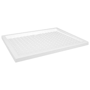 vidaXL Anti-Slip Shower Tray White 80x100x4 cm ABS